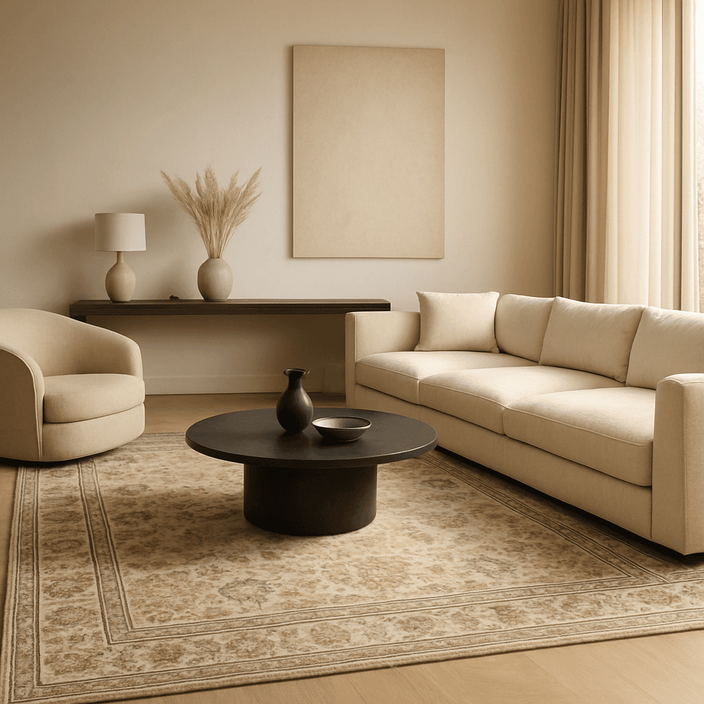 Modern Living handmade rug project in India