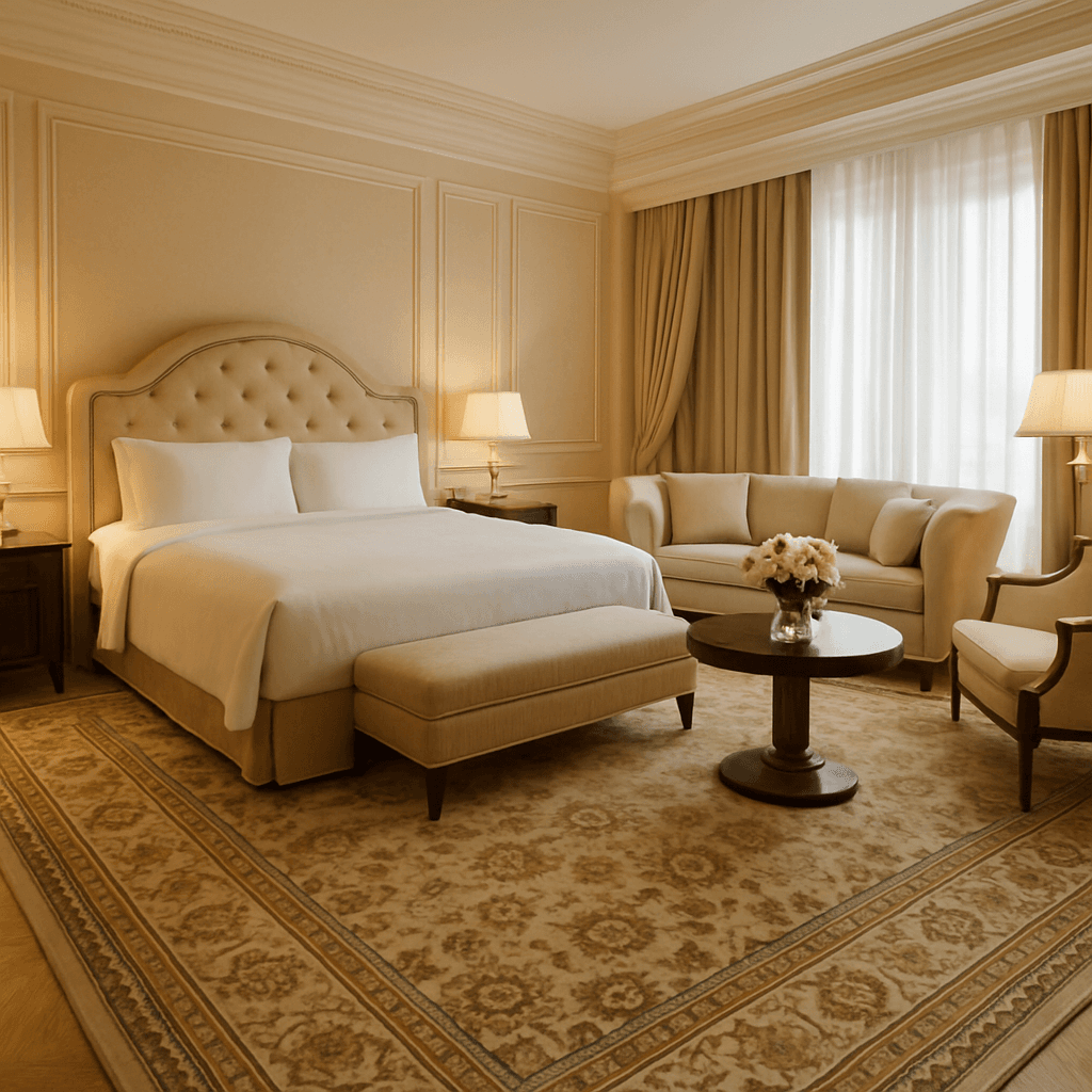 Luxury Hospitality handmade rug project in India