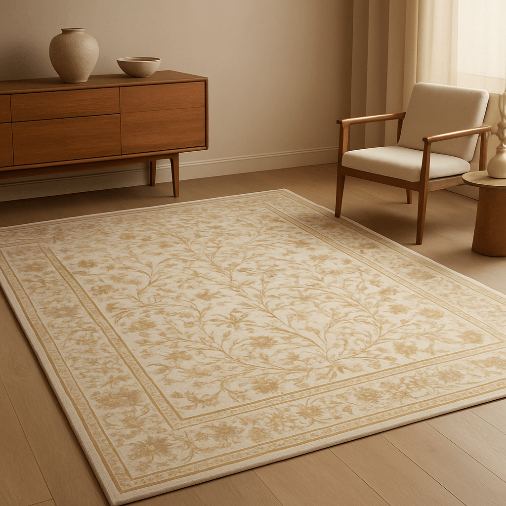 Luxury wool rugs manufactured in India